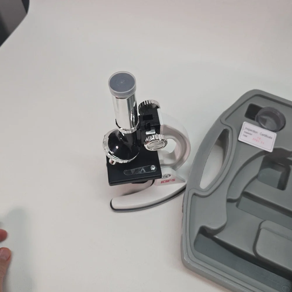 AMSCOPE 48pc Starter 120x-1200x Compound Microscope Science Kit for Kids